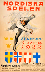 The Nordic Games vintage sports poster without frame