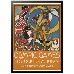 Olympic Games Stockholm 1912 Poster - World War Era