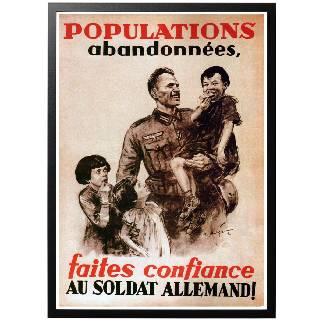 Populations Abandonnées Poster - World War Era