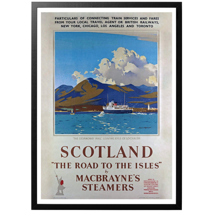 Scotland - The road to the Isles Poster - World War Era