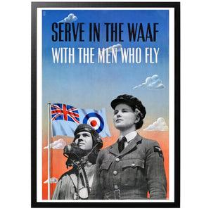 Serve in the WAAF Poster - World War Era