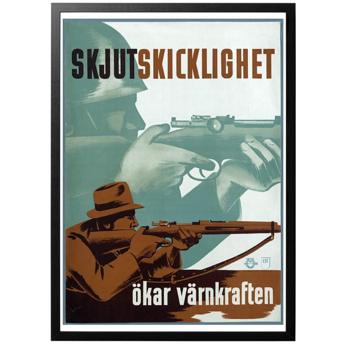 Skjutskicklighet Ökar Värnkraften Poster - World War Era