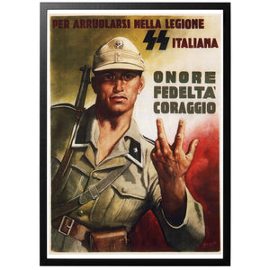 SS Italiana Poster - World War Era