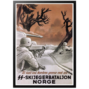 SS-Skijegerbataljon Norge Poster - World War Era