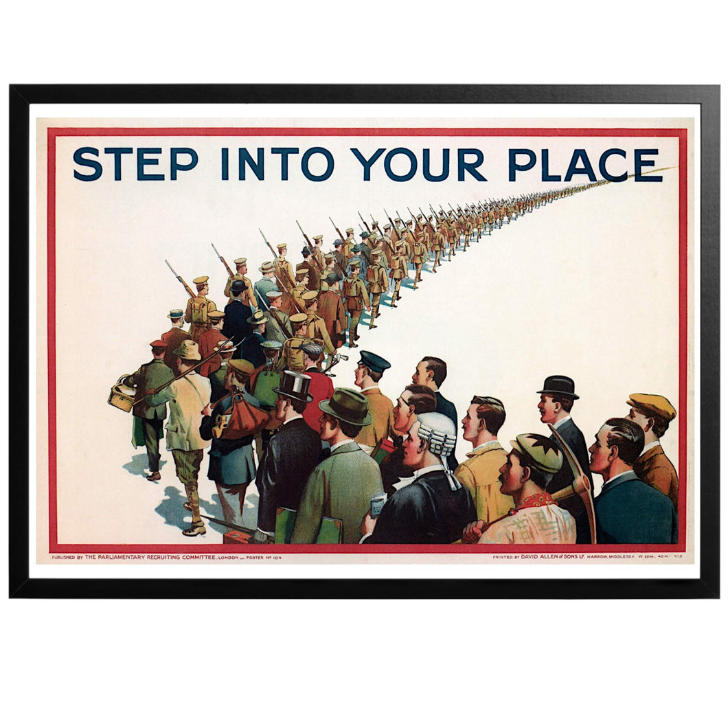 Step Into Your Place Poster - World War Era
