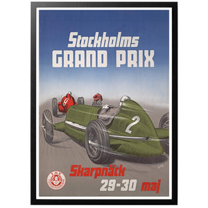 Stockholms Grand Prix 1948 Poster - World War Era
