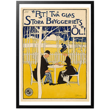Load image into Gallery viewer, Pst! Two glasses of the  great brewery&#39;s beer! Poster - World War Era

