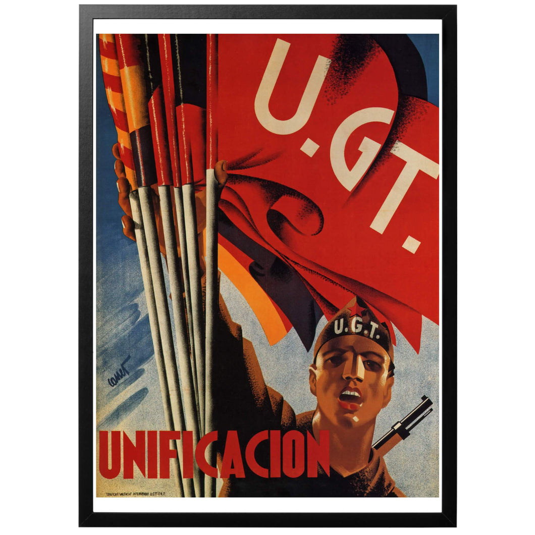 Unificación - U.G.T. Poster - World War Era