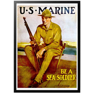 US Marine Poster - World War Era