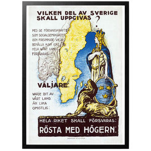 Vilken del av Sverige skall uppgivas? Poster - World War Era