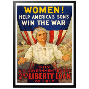 Women! Help America's Sons Win The War Poster - World War Era