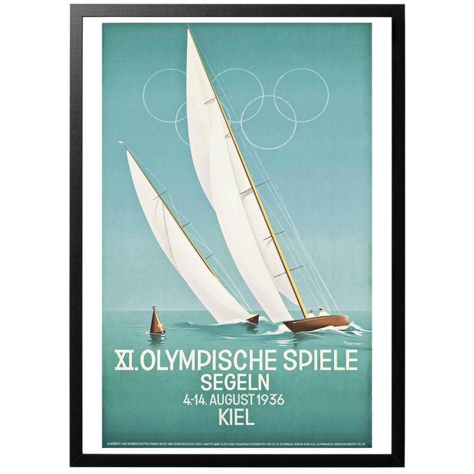 XI Olympic Games - Sailing Poster - World War Era